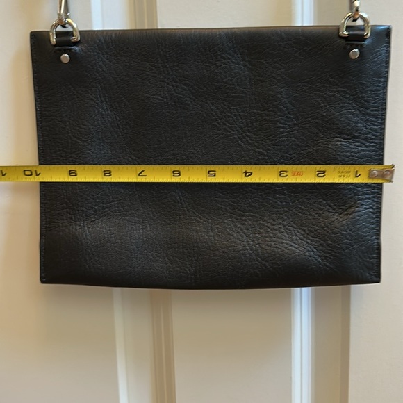 Shinola Detroit Black Leather Slim Crossbody - Picture 7 of 12
